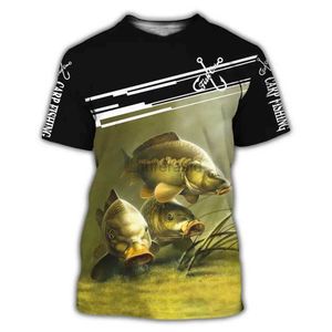 Men's T-Shirts 2023 New Beautiful Carp Fishing 3D All Over Print men t shirt Harajuku Fashion Short sleeve shirt summer streetwear Unisex 2445