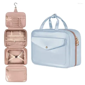 Bolsas de cosméticos higiene pessoal de saco de maquiagem grande e pendurada Travel Cosmetics Organizer Acessórios Kit de higieness