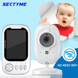 Monitors Sectyme 3.5 Inch Baby Monitor With Camera Wireless Security Video Alarm Night Vision Home Protection Nanny Lullaby Camera