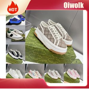 Projektanci Tennis 1977s Sneakers Luksusowe buty płócienne Beige Blue Shoe Ace Ace Ruble Hafted Casual Sneaker Mens Classic Brown Dirty Eur 36-45 Zielony