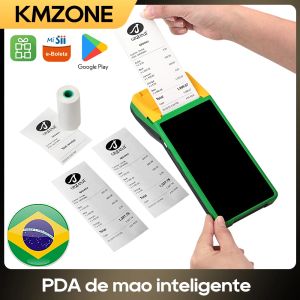 Scanners Android 8.1 WiFi 3G Bluetooth Pos PDA Terminal 58mm Impressora com papel térmico sem fio dispositivos móveis de 5,5 polegadas Visor