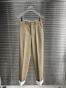 Kvinnors byxor 2024 Autumn and Winter Pant Leg Color rakt 1228