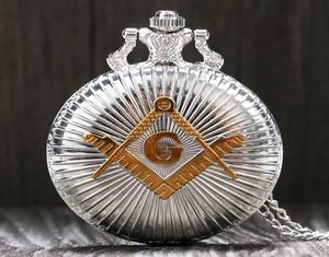 Wholepashion Silver Golden Mason Mason Masonry Theme Theme Pocket Watch с подарком по сети ожерелья для мужчин Women3604301