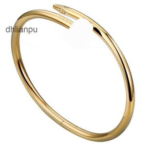 Love Gold Bracelet nail bracelet Designer Bangles for Women Mens Stainless Steel Alloy Armband18K Plated Gold Silver Rose Jewelry Diamond Bracelets