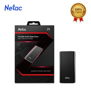 NETAC外部SSD 1TB 250GB 500GB SSD 2TB HDポータブルハードドライブソリッドステートドライブUSB3.2ラップトップノートブックコンピューターのタイプC