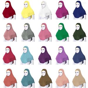 Etniska kläder 2 stycken amira muslimska kvinnor omedelbar hijab halsduk turban motorhuv hatt huvudduk cap khimar sjalar wrap pull on ready to wear to wear