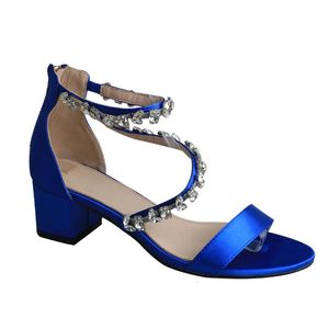 Wedopus щипник Royal Blue Blue Outdoor Sandals Y Женщины открытые туфли для вечеринок