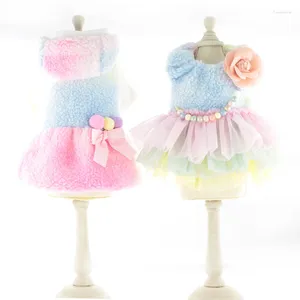 Dog Apparel Colorful Tutu Winter Dress Skirt Puppy Yorkie Pomeranian Yorkshire Terriers Maltese Poodle Bichon Pet Clothes