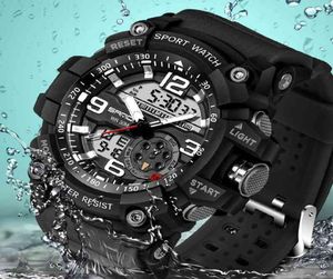 Sanda 759 Sports Men039s Uhren Top -Marke Luxus Military Quartz Watch Männer wasserdichte SHOCK -Armbanduhren Relogio Maskulino 25078873