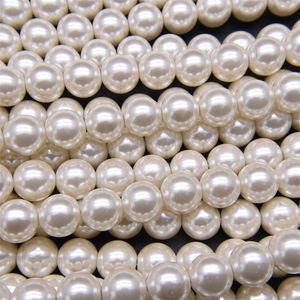 Glass imitation pearl round beads 2.5mm 290pcs per string