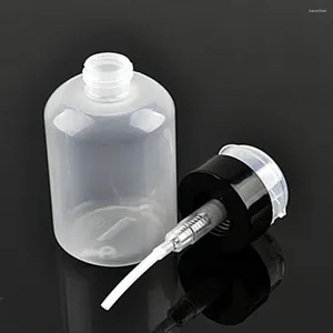 Storage Bottles Empty Pump Dispenser Nail Polish Liquid Alcohol Remover Cleaner Bottle DIY Art Tools 210ML Manicure Beauty