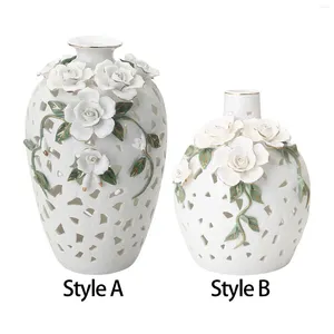 Vases Ceramic Flower Vase Pot Modern Centerpiece Plant Holder For Kitchen Dining Room Office Dried Arrangement Desktop