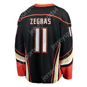 GDSIR 2023 Новый оптовой индивидуальный номер номера Top Ed Ed Hockey Jerseys Anaheim 11 Trevor Zagras 15 Райан Гетцлаф 19 Трой Терри