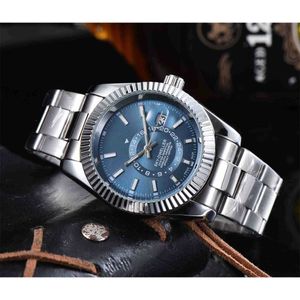 Designer Watch solid steel band business mens quartz watch with calendar function