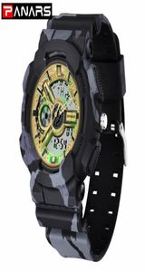 Panars neue militärische digitale Uhr Camouflage Outdoor Sports Doppel Displon