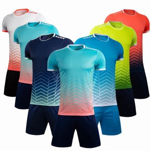 MB8622 Men Size 4XS-5XL Adults Kids Soccer Jersey Set Children Football Soccer Kits Jersey Shorts Set Sports Training Shirts 240323