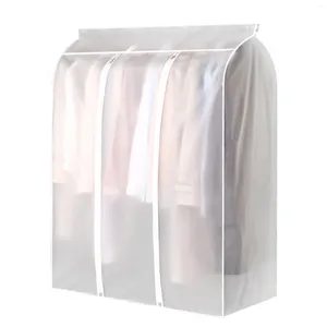 Caixas de armazenamento Roupas de roupas de penduramento Cobrar protetor translúcido à prova d'água à prova d'água para guarda -roupa