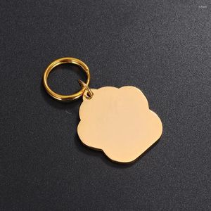 Hundtagg 300st/mycket mode rostfritt stål Pet Cat Pendants Golden Charm Lovely