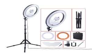 Flash Heads Fosoto Rl18 LED Ring Light 18 -Zoll -Power -Beleuchtung Dimmbare Lampe mit Stativ und Spiegel -Klingel für Make -up YouTub1347079