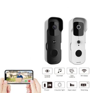 Doorbells Tuya App Smart Home PIR Video Doorbell WiFi Outdoor Wireless Door bell Waterproof Battery Intercom Door Bell Phone Video Camera