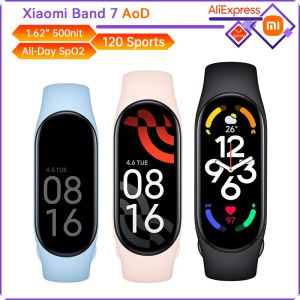 Bileklikler Orijinal Xiaomi Band 7 Bileklik İzle AOD Bilek Bandı 1.62 