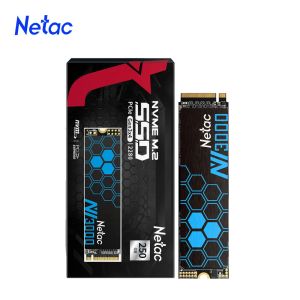 Enheter Netac M2 SSD 1TB M.2 NVME SSD 500 GB 250 GB 2TB HDD PCIe Gen3x4 Intern hårddisk M2 2280 Solid State Drive med kylfläns