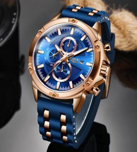 Relógios de moda designer de moda Luxury Watch Men Militars à prova d'água Silicone Strap Quartzwatch Man Sport Chronograph5310222