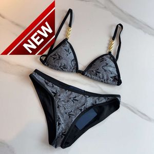 2024 Ny modedesigner Sexig bikini set billiga berömda baddräkt kvinnor vintage thong micro cover up womens bikini uppsättningar tryckta baddräkter sommarstrand slitage s