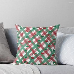 Pillow Green & Red Christmas Pattern Throw Sofa Cover Autumn Pillowcase