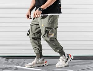 Marchwind Brand Designer Mens Pants da Mens Men Pocket Side Tasches Hip Hop giapponese Streetwear Harem Pants Men Pantaloni Joggers Male Sweat4589254