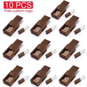 Ratos jaster 10 pcs lote de cristal caixa de madeira bordo usb flash drive grátis