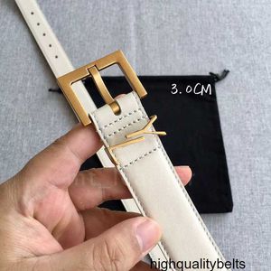 Designer White designer Belt For Womens Mens Casual Waistband Fashion Gold Silver needle buckle genuine Cowskin Belt Girdle High quality with box Width 20cm 30cm W5M