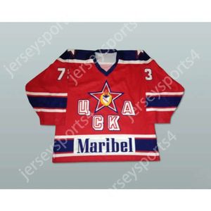 GDSIR Custom Dmitri Subbotin CSKA Москва Российский хоккейный майк Новый топ S-M-L-XL-XXL-3XL-4XL-5XL-6XL