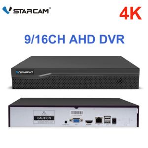 レコーダーVSTARCAM 16CH 9CHハイブリッドDVRビデオレコーダーMAX 4K出力CCTV NVRセキュリティビデオレコーダー2MP IPカメラP2P NVR CCTV Steum