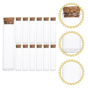 Vasos 24 PCs garrafas pequenas garrafas de armazenamento de vidro amostragem de frascos de ensaio de madeira de teste de madeira líquida mini mini