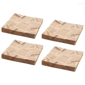 Baking Tools 400Pcs 12X12cm Sandwich Donut Bread Bag Biscuits Doughnut Paper Bags Oilproof Craft Bakery Food Packing Kraft