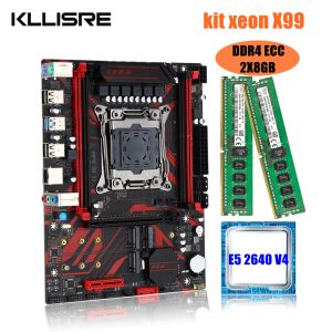 Motherboards Kllisre Motherboard Kit Xeon X99 E5 2640 V4 LGA 20113 CPU 2PCS x 8 GB = 16 GB 2133 MHz DDR4 ECC -Speicher