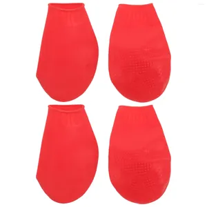 Hundekleidung 4 PCs Katzen und Hunde Haustierschuhabdeckungen Luftballons Wanderschuhe Gummi -Schutzschuhe