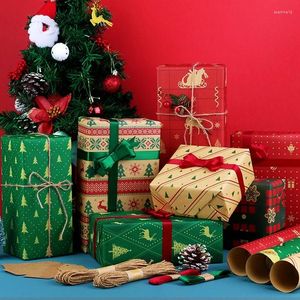 Gift Wrap Christmas Wrapping Paper Xmas Tree Snowflake Decorations For Home Birthday Party Wedding DIY Craft