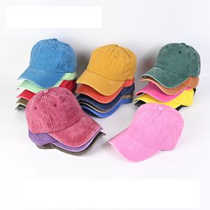 Vintage Washed Baseball Cap Party Hats Unisex Adjustable Outdoor Sport Sunscreen Hat Cotton Dad Hats