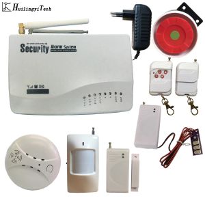 Kits Home Alarm System med App Burglar Protect Wireless Home Security GSM Alarm System SMS Alarm Power Off Russian English Voice