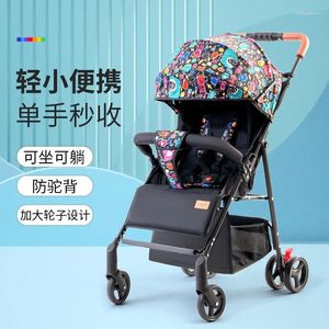Bebek arabası parçaları bebek ultra hafif katlanır trolley emicisi doğan çocuk yüksek görünümlü cep arabası