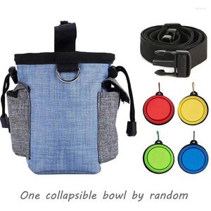 Bolsa de comida portátil de transportadora para cães para passeios de treinamento multifuncional da cintura Oxford Pet Snack