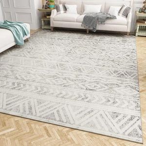 Tapetes boho tapete de área 8x10 pés carpete neutro moderno para decoração de quarto idéias de decoração de sala de estar sala de jogos