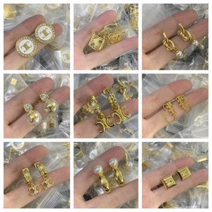 Дизайнерские серьги роскошные дизайнерские серьги Золото золотой золотой круг серьги для женщин вечеринка свадьбы ювелирные изделия