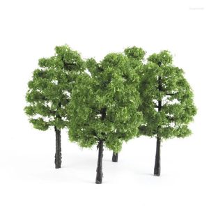 Dekorativa blommor 20st 3,5 cm Mini Model Trees Micro Landscape Decor Train Layout Accessories Diy Plastic Artificial Miniature Toys