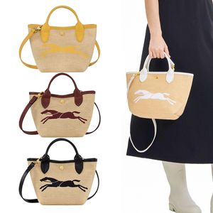 верхняя ручка Raffias Strail Beach Designer Bag Vintage Женские мужские выходные