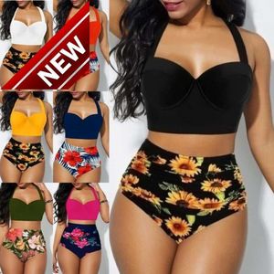 2024 New Fashion Designer Sexy Bikini Set Colori a buon mercato Donne Due pezzi Swimsuit Stampa a spalline Banda senza spalline Sexy Beach Summer Bathing costing Womens