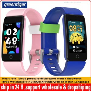 Wristbands Greentiger T11 Smart Bracelet kids Heart Rate Sleep Monitor Blood Pressure Stopwatch Alarm IP68 Waterproof Sports Smart Watch