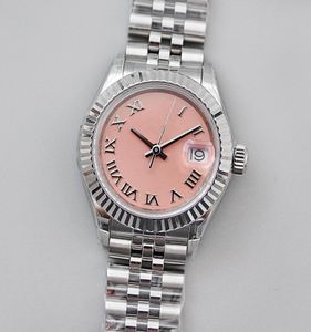 Pink Dial Men039s och Women039s Watch 26 41mm Folding Clasp 178274 Sapphire Crystal Glass Rostfritt stål 904L Automatisk 5912760